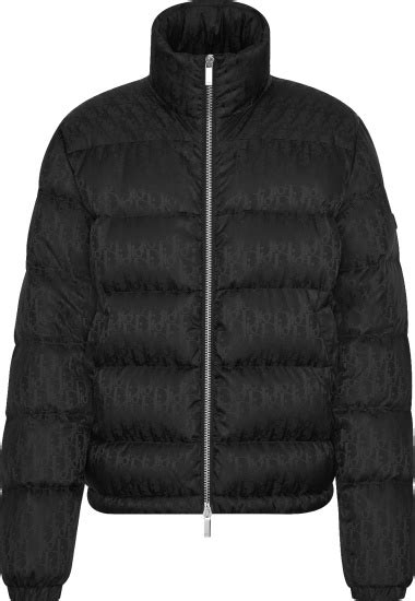 dior pufer|Dior puffer jacket black.